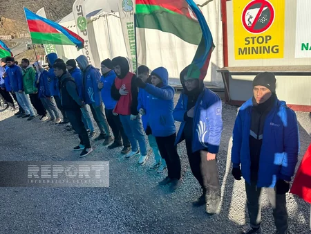 Xankəndi-Laçın yolu: Ekofəalların aksiyası 125 gündür yüksək fəallıqla davam edir