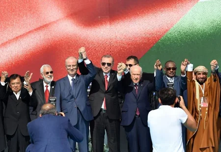 İstanbulda “Zülmə lənət, Qüdsə dəstək!” mitinqi keçirilib - YENİLƏNİB