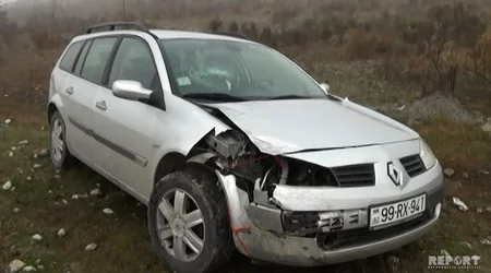 Ucarda dumanlı hava şəraiti qəzaya səbəb olub - FOTO - VİDEO