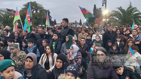Lənkəranda Zəfər Gününə həsr olunan tədbirlər atəşfəşanlıqla yekunlaşıb