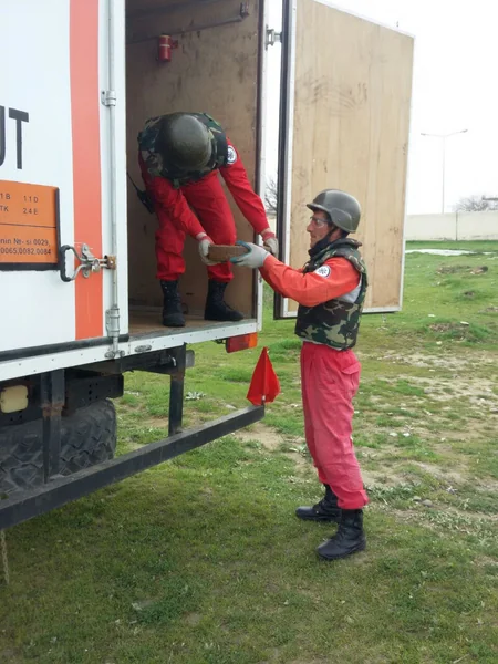 В Агстафе обнаружена противотанковая мина