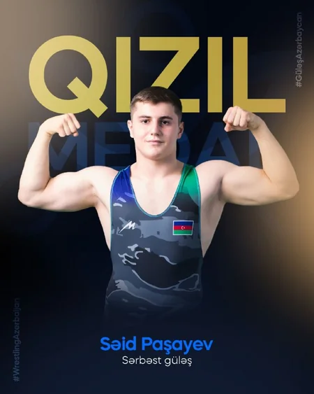 Azərbaycan güləşçiləri U-17 Avropa çempionatının son günündə bir dəst medal qazanıblar