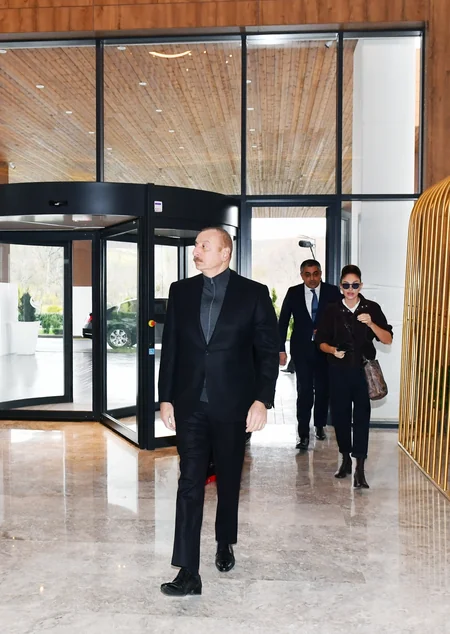 President Ilham Aliyev and First Lady Mehriban Aliyeva attend inauguration of Shabran Recreation Complex