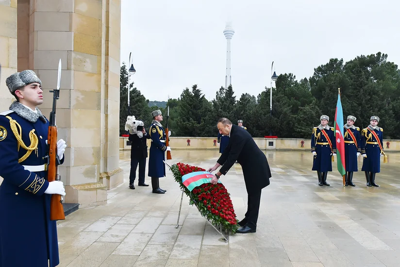 Президент Ильхам Алиев почтил светлую память шехидов