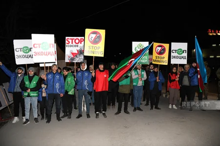 Xankəndi-Laçın yolunda aksiya 48 gecədir davam edir, şüarlar səsləndirilir