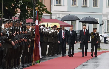 Official welcome ceremony was held for President Ilham Aliyev in Riga