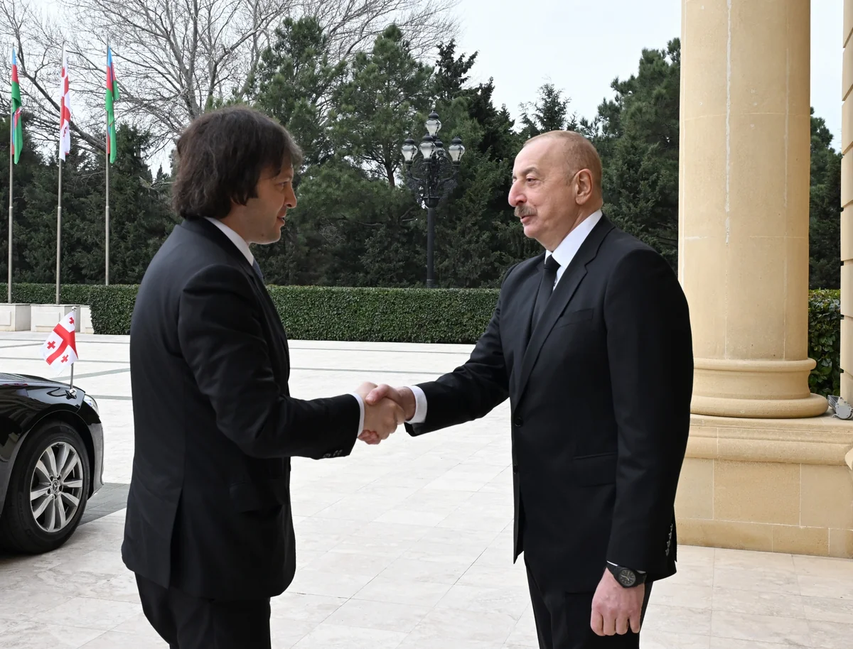 İrakli Kobaxidze İlham Əliyevlə görüşə gəlib