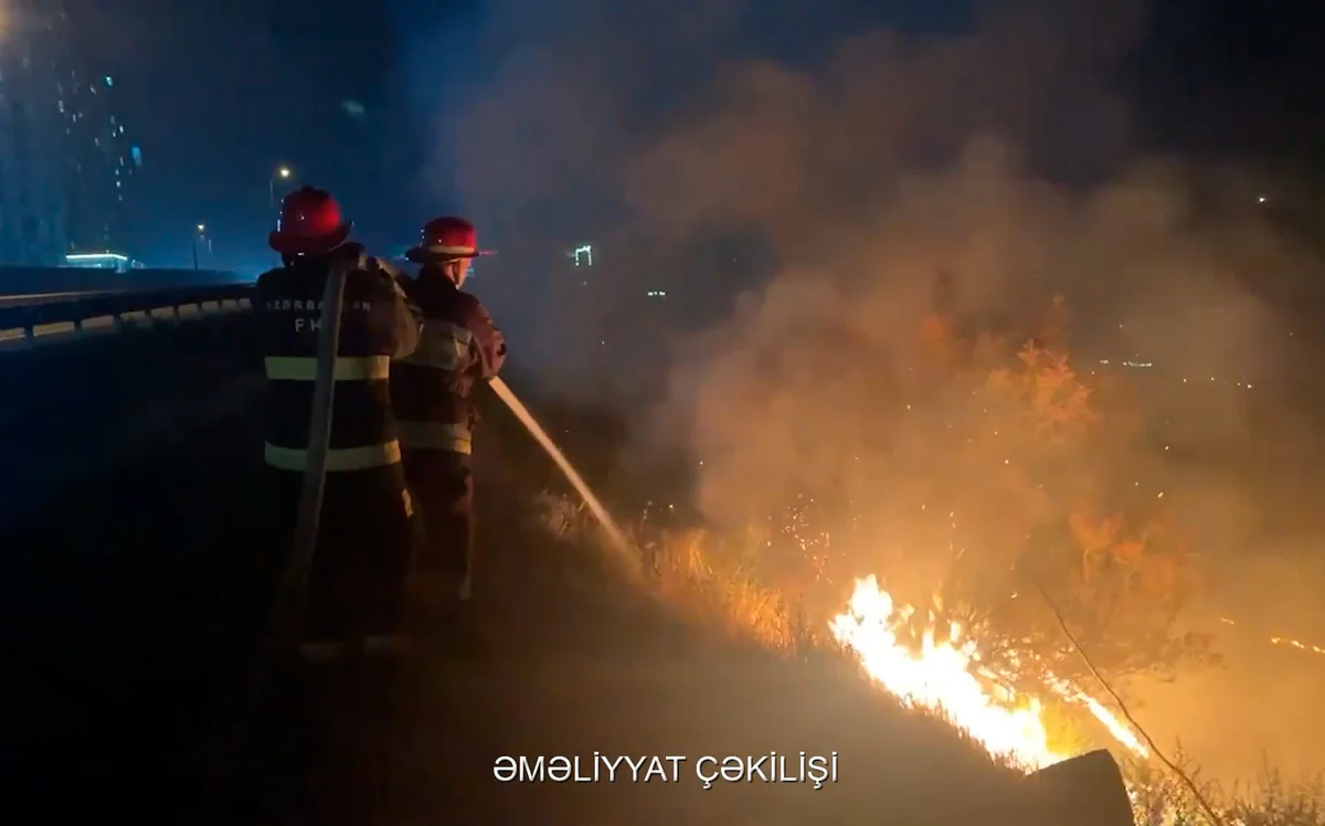 Xocəsən qəsəbəsindəki yanğın söndürülüb - YENİLƏNİB