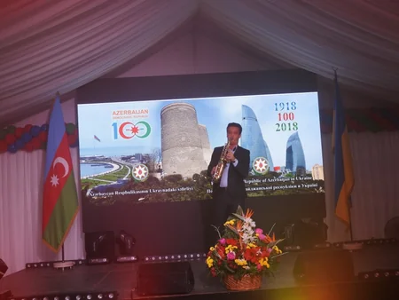 Azərbaycan Xalq Cümhuriyyətinin 100 illiyi münasibətilə Kiyevdə rəsmi qəbul keçirilib