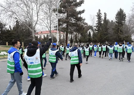 Azərbaycan Kanoe və Avarçəkmə Federasiyası Mingəçevirdə təmizlik aksiyası həyata keçirib