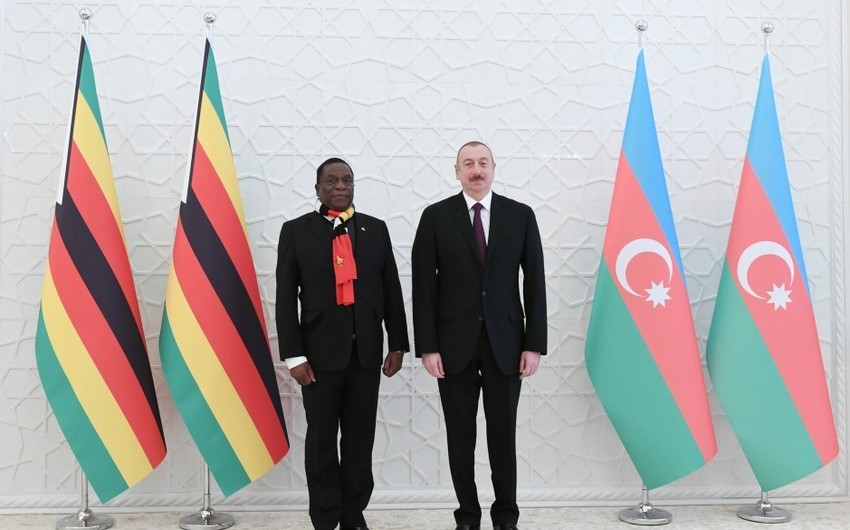 Azərbaycan və Zimbabve prezidentlərinin görüşü olub - YENİLƏNİB