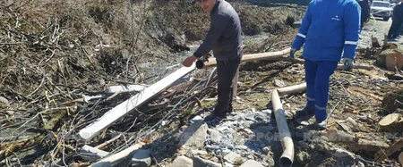 Oğuzda güclü külək fəsadlar yaradıb