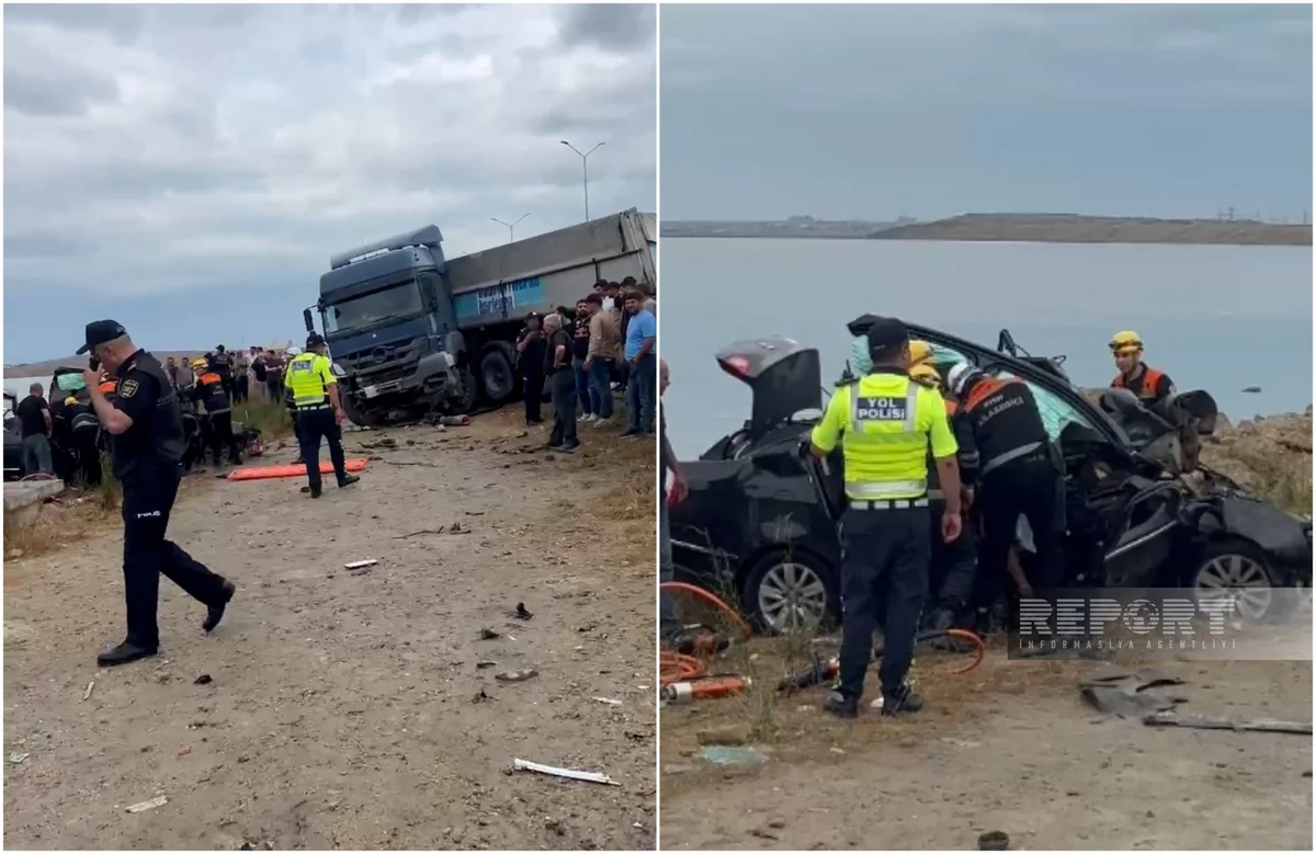 Bakıda minik və yük avtomobilləri toqquşub, 3 nəfər ölüb, 1 nəfər xəsarət alıb – YENİLƏNİB-2