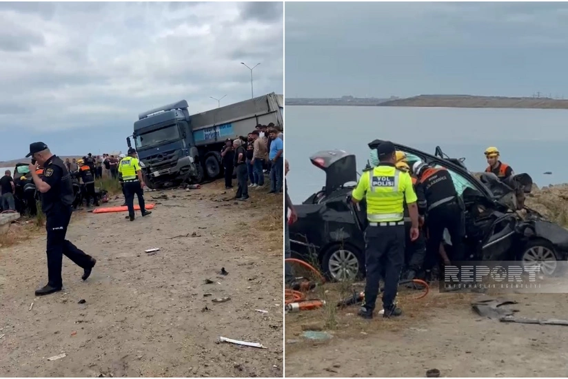 Bakıda minik və yük avtomobilləri toqquşub, 3 nəfər ölüb, 1 nəfər xəsarət alıb – YENİLƏNİB-2