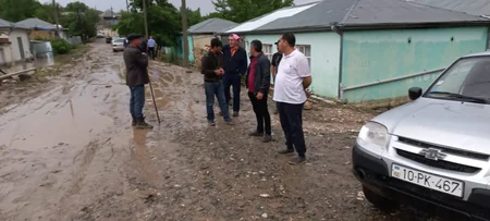 Qaçqınkom: Sel Goranboyda 306 məcburi köçkünün evinə ziyan vurub
