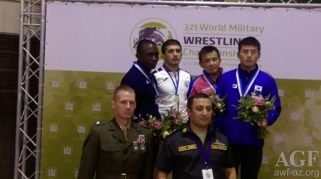 Azerbaijani wrestler becomes world champion among servicemen