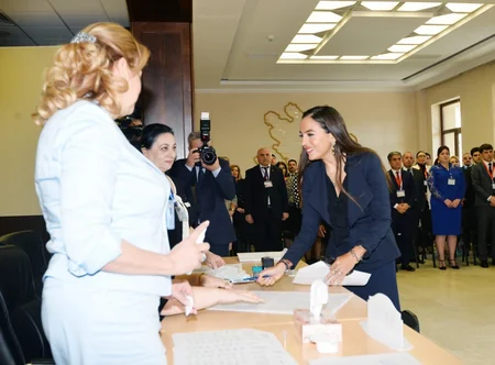 Prezident İlham Əliyev səs verib