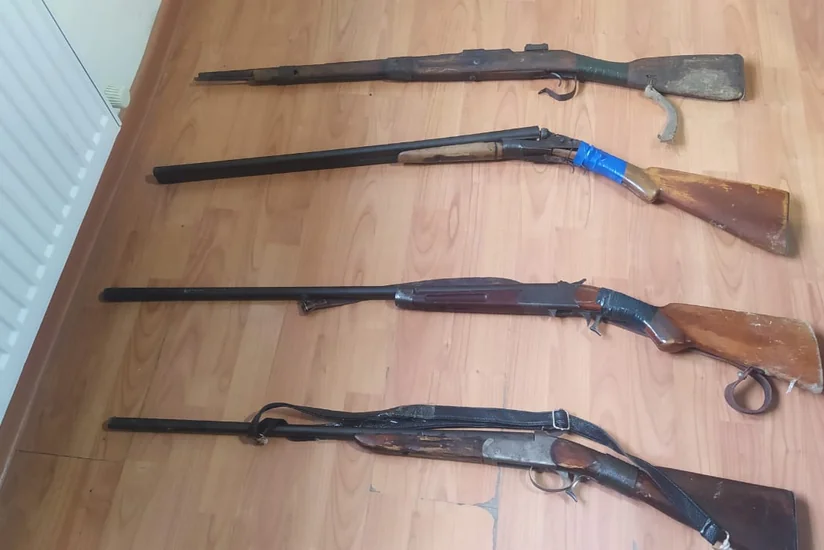 Şəki sakinlərindən odlu silahlar götürülüb
