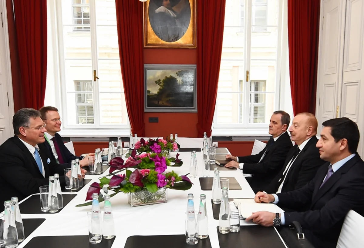 President Ilham Aliyev meets with European Commission Executive Vice-President in Munich