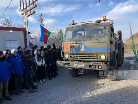 Xankəndi-Laçın yolunda sülhməramlıların 47 avtomobili maneəsiz keçib - YENİLƏNİB-8