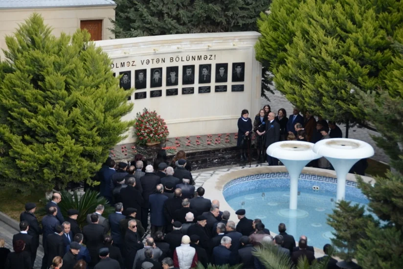 UNEC-də 20 Yanvar şəhidlərinin Memorial-Xatirə Kompleksinin açılışı olub