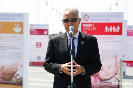 Bakı Bulvarında Dayanıqlı İnkişaf Məqsədlərinə həsr olunmuş stendlərin açılış mərasimi keçirilib