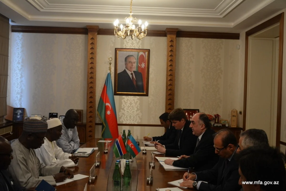 Elmar Mammadyarov met with foreign minister of Gambia