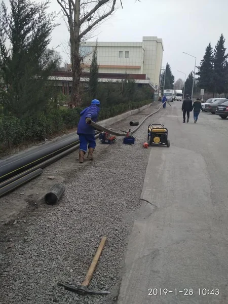Mingəçevirdə qaz kəmərinin əvəzlənməsi işlərinə başlanılıb