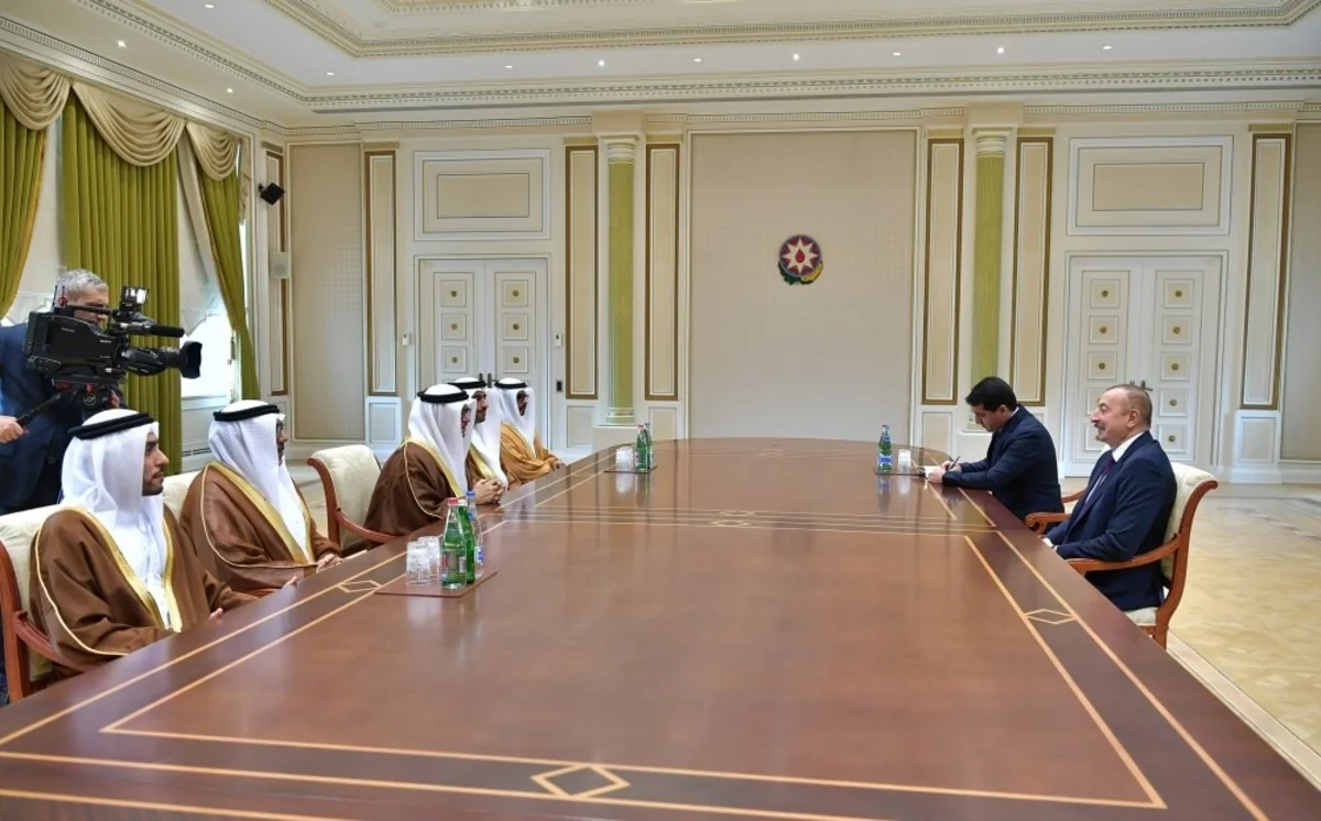 President Ilham Aliyev received delegation led by minister of state for foreign affairs of United Arab Emirates