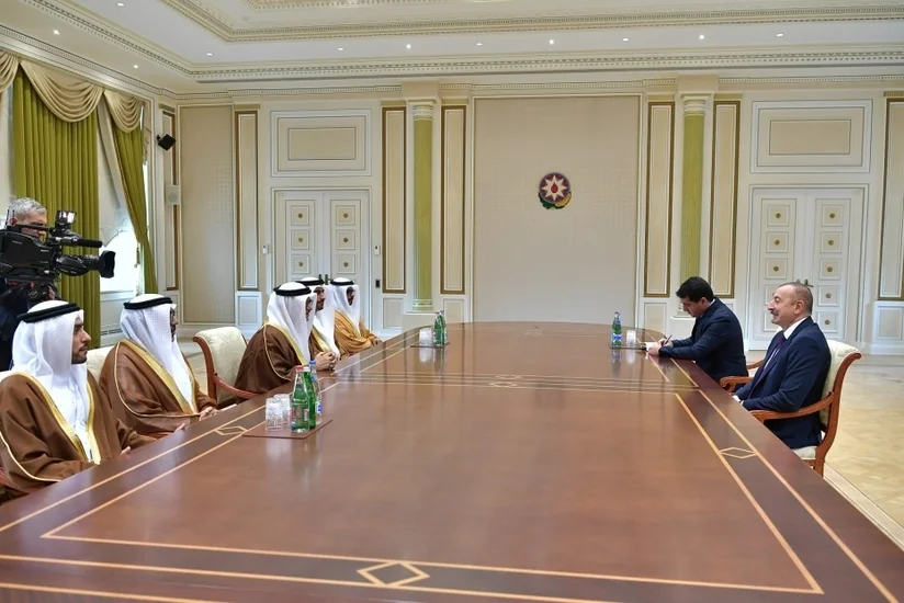 President Ilham Aliyev received delegation led by minister of state for foreign affairs of United Arab Emirates