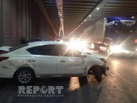 Bakıda 12 avtomobil toqquşub - FOTO