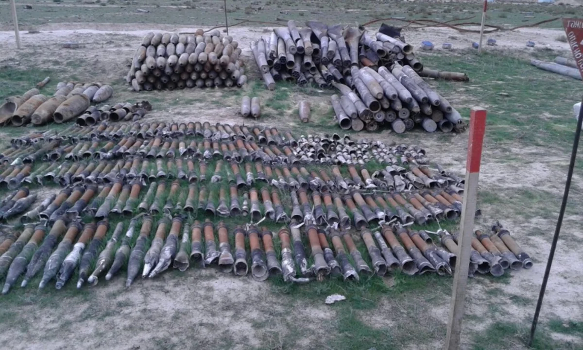 Xızıda daha 136 ədəd partlamamış hərbi sursat aşkarlanıb