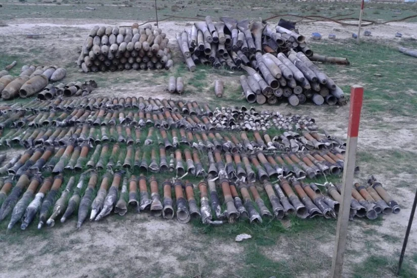 Xızıda daha 136 ədəd partlamamış hərbi sursat aşkarlanıb