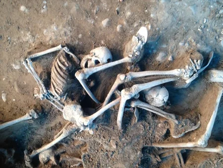 Gürcüstanda kütləvi məzarlıq aşkar olunub - FOTO