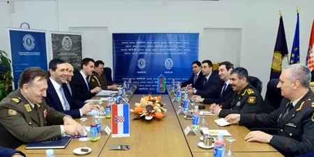 Azərbaycan və Xorvatiya arasında hərbi sahədə əməkdaşlıq müzakirə olunub
