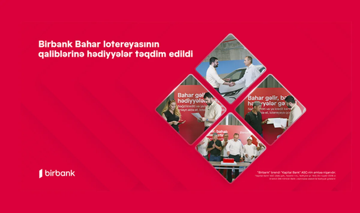 Birbank Bahar lotereyasının qaliblərinə hədiyyələr təqdim olundu