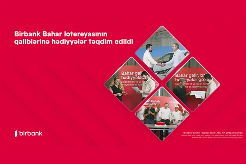 Birbank Bahar lotereyasının qaliblərinə hədiyyələr təqdim olundu