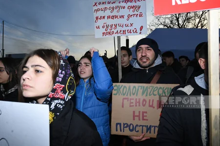 Акция протеста на дороге Шуша-Ханкенди продолжается пятый день