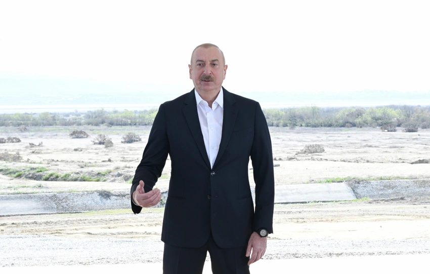 İlham Əliyev: İnfrastruktur layihələri arasında Şirvan suvarma kanalının xüsusi əhəmiyyəti var