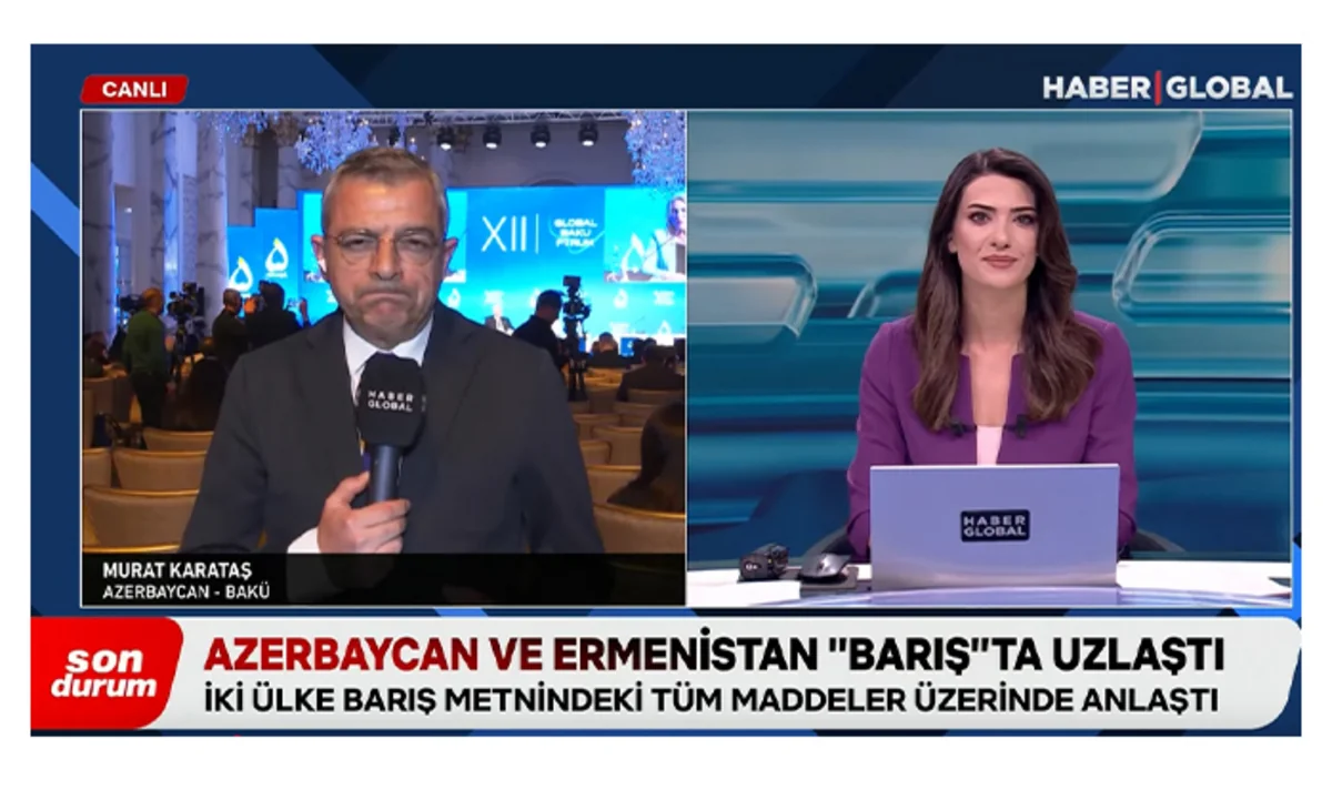 “Haber Global” Azərbaycanla Ermənistan arasında sülh sazişi üzrə danışıqların bitməsi ilə bağlı süjet hazırlayıb 