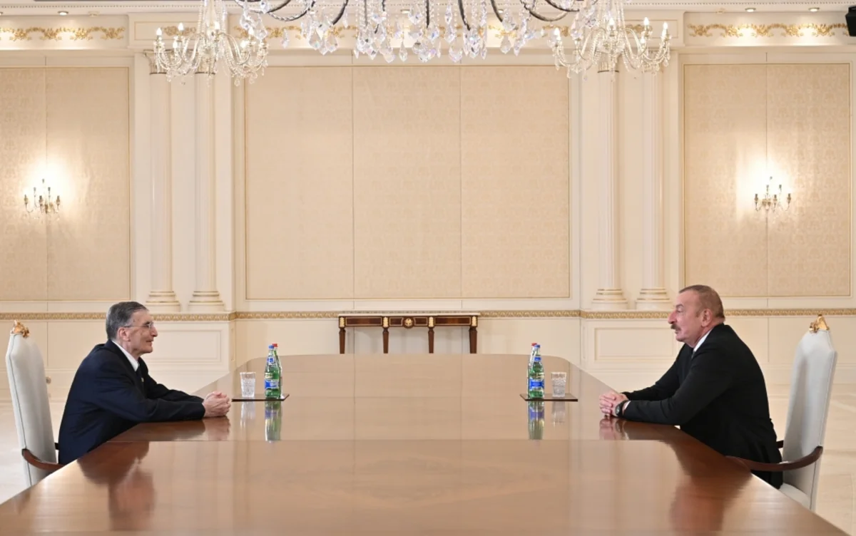 President Ilham Aliyev meets world-famous scientist Aziz Sancar