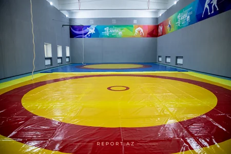 Yeni güləş zalı istifadəyə verildi