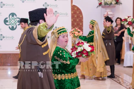 Daun sindromlu uşaqlar Heydər Əliyevin doğum günü münasibətilə keçirilən tədbirdə çıxış edib
