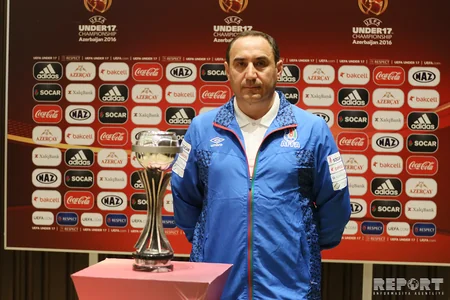 European Championship participants adress a press conference