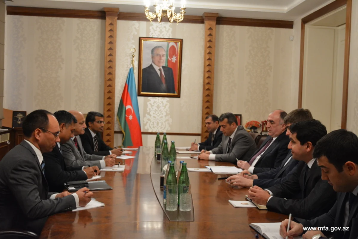 Azerbaijan FM met with Minister of State for External Affairs of India