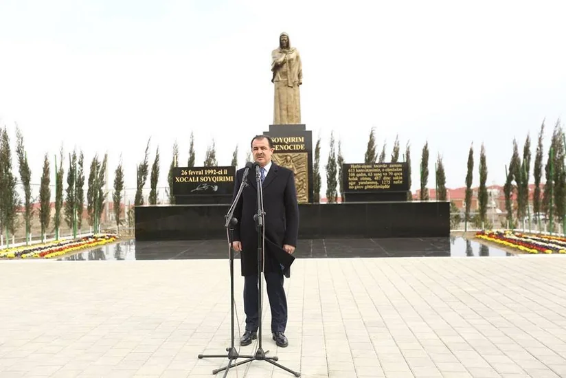 Gəncədə Xocalı abidəsinin açılışı olub