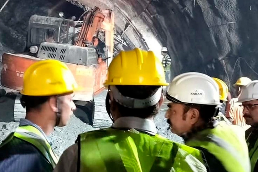 36 feared trapped as under-construction tunnel collapses in India