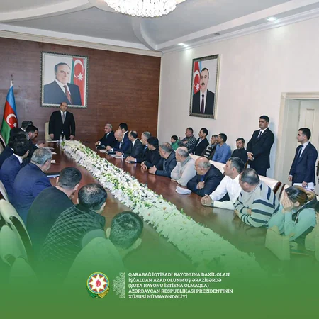 Tərtərin Talış kəndinə köçəcək sakinlərlə püşkatma keçirilib