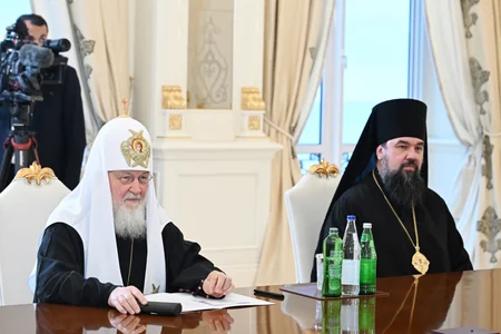 Prezident İlham Əliyev Moskvanın və Bütün Rusiyanın Patriarxı Kirill ilə görüşüb - YENİLƏNİB - 2