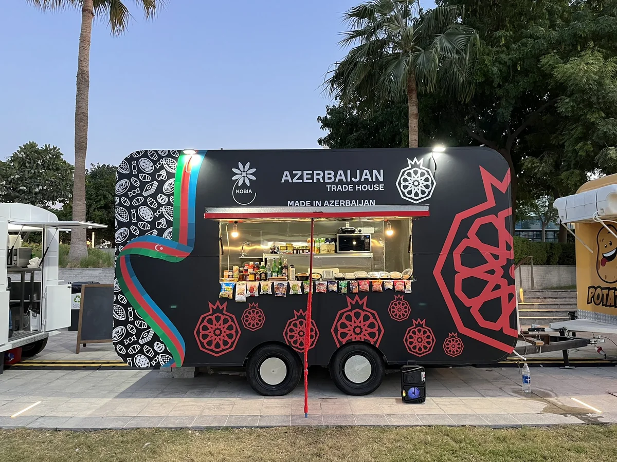 Dohada qonaqlara Azərbaycan mətbəxinin nümunələri təqdim olunub